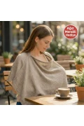 پوشش شیردهی با پارچه موسلین 100% پنبه‌ای دو لایه، پیشبند شیردهی چند منظوره