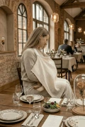 پیشبند شیردهی 100% پنبه‌ای موسلین 65x100 سانتیمتر 2 لایه