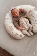 بالش شیردهی دوطرفه / بالشتک حمایت نوزاد، بالش بارداری، پارچه پنبه‌ای، سری حیوانات