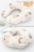 بالش شیردهی دوطرفه / بالشتک حمایت نوزاد، بالش بارداری، پارچه پنبه‌ای، سری حیوانات