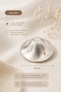 پوشش محافظ نوک سینه نقره‌ای 999 عیار (استاندارد-45mm)
