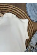 تی‌شرت وافل شاپکالی کات سالوپت با جیب کنگورویی یونیسکس ست تابستانی نوزاد