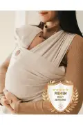 نوار حمل نوزاد نرم و انعطاف‌پذیر از پنبه درجه یک پریمیوم بژ