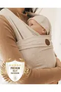 نوار حمل نوزاد نرم و انعطاف‌پذیر از پنبه درجه یک پریمیوم بژ