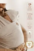 نوار حمل نوزاد نرم و انعطاف‌پذیر از پنبه درجه یک پریمیوم بژ