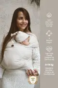 نوار حمل نوزاد نرم و انعطاف‌پذیر از پنبه درجه یک پریمیوم بژ