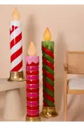 شمع دکوری LED با نور 25x25x97 سانتی‌متر