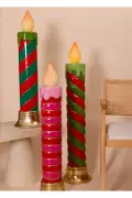 شمع دکوری LED با نور 25x25x97 سانتی‌متر