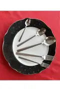 ست قاشق و چنگال طبیعی 30 پارچه مدل ساده 6 نفره