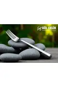 ست چنگال و قاشق 60 پارچه برای 12 نفر مدل حصیری کیفیت 18/0