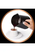 دستگاه قهوه‌ساز ترک اوکا مینیو دو مدل OK006 با سیستم جلوگیری از سرریز، ظرفیت ۸ فنجان، مسی