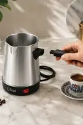 دستگاه قهوه ترک KCM-7513 | ظرفیت 700 میلی‌لیتر و 8 فنجان | استیل ضد زنگ