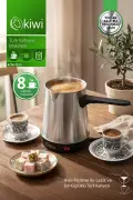 دستگاه قهوه ترک KCM-7513 | ظرفیت 700 میلی‌لیتر و 8 فنجان | استیل ضد زنگ