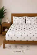 ست ملحفه کشدار %100 پنبه با بافت نرم - ملحفه تمام کش دار ضد لغزش – پنبه پریمیوم 120x200/ 180x200 / 200x200