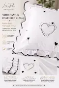 ست ملحفه کشدار با فری و دو عدد روکش بالش سایز کینگ 180x200cm ارتفاع 36-40cm از 100% پنبه رانفورس