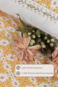 ست روتختی آماندا یک نفره %100 پنبه رانفورس با ملحفه کشدار (160x220 سانتی‌متر) زرد