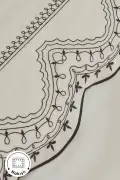 ست روتختی دو نفره گلدوزی شده اوروین سفید
