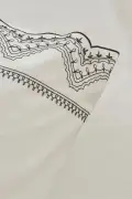ست روتختی دو نفره گلدوزی شده اوروین سفید
