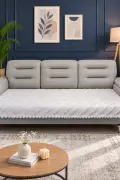 روکش مبل پونپون‌دار سیه‌نا 85 x 215 سانتی‌متر روکش مبل بافت شنیل دکوری برای کاناپه و مبل
