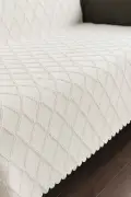 پوشش مبل نرم و برجسته فلیسا، شال مبل چند منظوره با زیره غیر لغزشی (165x205 سانتیمتر)