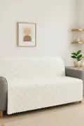 پوشش مبل نرم و برجسته فلیسا، شال مبل چند منظوره با زیره غیر لغزشی (165x205 سانتیمتر)