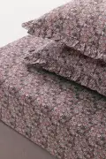ست ملحفه دو نفره %100 پنبه - پودری