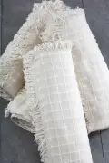روکش مبل کرم رنگ طبیعی 100% پنبه بولدان (در بسته 1 عدد محصول موجود است)