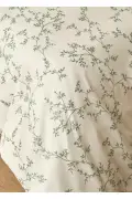 ست روتختی دو نفره پنبه‌ای لورن سبز (200x220 سانتی‌متر)