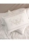 ست روتختی دو نفره با ملحفه چاپی از 100% پنبه - بژ