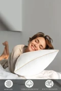 دو عدد بالشت نانو ژل سری طلایی 1200 گرم 50x70 سانتیمتر