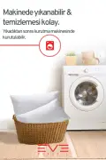 پک 5 عددی بالشت میکرو سیلیکون الیاف نان بافت قابل شستشو ضد آلرژی برای خانه و هتل 50x70cm 700 گرم