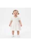 لباس دخترانه HelloBaby با یقه بابی و آستین کوتاه