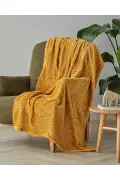 پتو تلویزیونی سوپر نرم کازى اوسیس 120x160 سانتی‌متر زرد