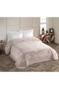 پتو دو نفره کریستال بلانکت 220x240 - کاپوچینو