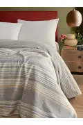 پتو دو نفره پنبه‌ای - خاکستری سنگی