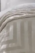 پتو برجسته دو نفره پالما - بژ