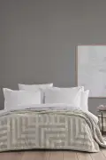 پتو برجسته دو نفره پالما - بژ