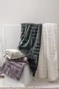 پتو برجسته دو نفره پالما - بژ