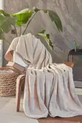 پتو تلویزیونی دلوکس ول‌سافت بژ تک‌نفره 150x200 سانتی‌متر