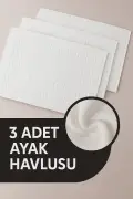 ست 3 عددی حوله پا 100% پنبه | بسیار جاذب | 50x70 سانتی‌متر