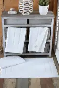 ۴ عدد حوله پا سری اودلیا ۵۰x۷۰ ۲۰۰گرم سفید