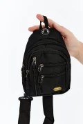 کیف کمری و دوشی مینی ضد آب با ورودی USB و هدفون یونی‌سکس سیاه