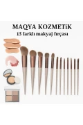 ست برس 13 عددی Fix Özel Keseli به رنگ صورتی و ست اسفنج آرایشی 4 عددی با جعبه پلاستیکی سخت 17 تکه