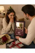 زیباترین دختر جهان تابلو آینه‌ای هدیه‌ای معنادار برای معشوق تابلو آرایشی با کد اسپاتیفای