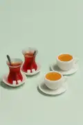 4 تایی 2 چای 2 قهوه – لوازم جانبی مینیاتوری خانه عروسکی و دیوراما تلفن تزئینی