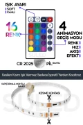 نوار LED 5 متری انیمیشنی با کنترل از راه دور و ترانس RGB نوار نورپردازی پارتی
