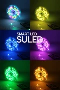 چراغ ال ای دی هوشمند نوار LED کنترل از راه دور بلوتوثی 10 متری با حساسیت به صدا