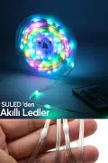 چراغ ال ای دی هوشمند نوار LED کنترل از راه دور بلوتوثی 10 متری با حساسیت به صدا