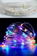 چراغ LED RGB با باتری ۵ متر برای دکوراسیون جشن و مهمانی در فضای داخلی و خارجی
