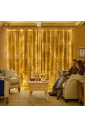 پرده پری USB LED با 8 حالت مختلف کنترل از راه دور 3mx3m (300 سانتی‌متر در 300 سانتی‌متر)
